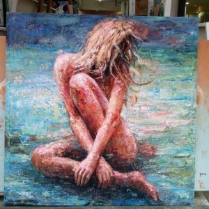 Siting Lady Abstract