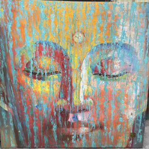 Turquoise Buddha Face