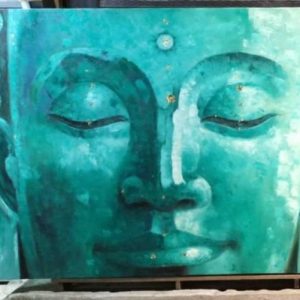 Turquoise Buddha Face